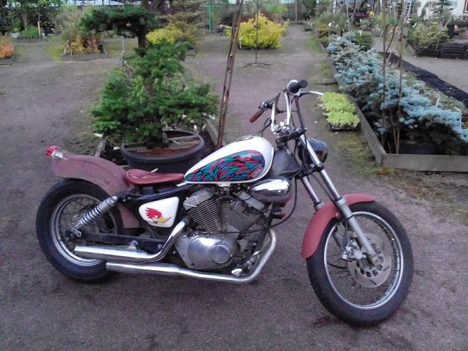 Чехол на Сиденья Yamaha Virago xv 535. Рама и обвес